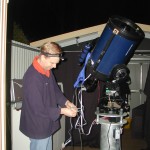 Roger Groom with his Telescope