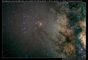 Rho Ophiuchi in the Milky Way