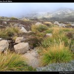 Snowy Mountains from above Thredbo with Mist