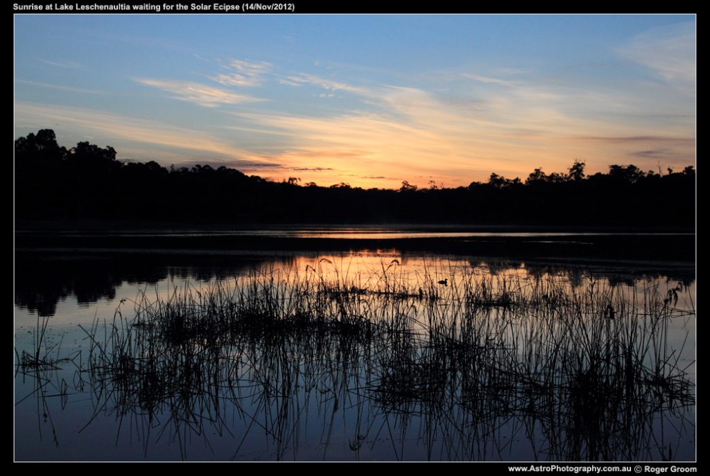 Solar Eclipse sunrise at Lake Leschenaultia