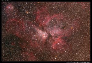 A photograph of the Eta Carina Nebula