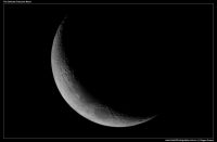 A photograph of The Delicate Crescent Moon