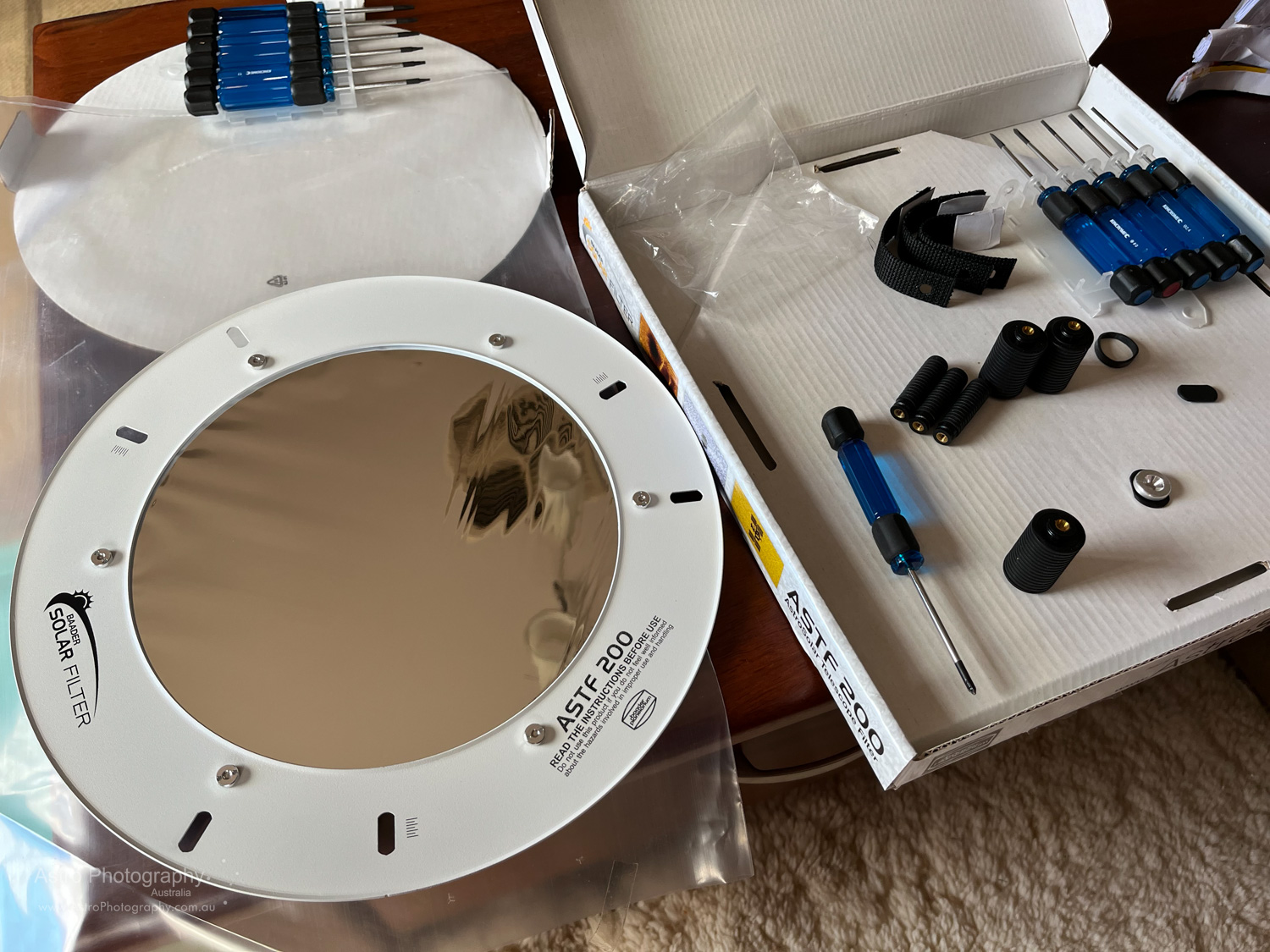 SkyWatcher Quattro Baader Solar Filter Roger Groom's site